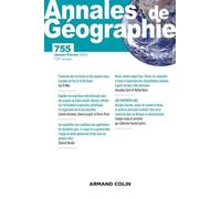 Annales De Géographie - N°755 1/2024