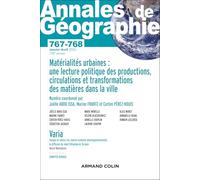 Annales de géographie - N°767-768 1-2/2026