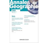Annales de géographie - N°769 3/2026