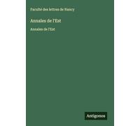Annales de l'Est: Annales de l'Est