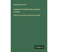 Annales de l'institut des sciences sociales: Annales de l'institut des sciences sociales