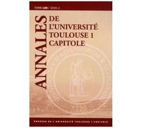 Annales De L'université Toulouse 1 Capitole - Tome 62, 2020-2