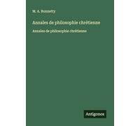 Annales de philosophie chrétienne: Annales de philosophie chrétienne