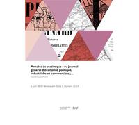 Annales de statistique - Louis-Joseph-Philippe Ballois - Hachette Bnf - broché - Livre