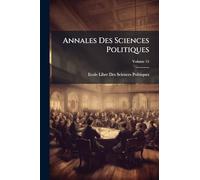 Annales Des Sciences Politiques