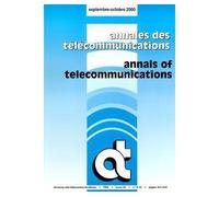 Annales des telecommunications tome 55 n. 9-10/septembre-oct - Collectif - Lavoisier Industrie - broché - Livre