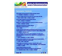 Annales des telecommunications tome 59 n. 9-10 septembre/oct - Collectif - Hermes Science Publications - broché - Livre