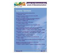 Annales des telecommunications vol. 61 n. 5-6 may / june 200 - Collectif - Hermes Science Publications - broché - Livre