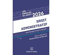 Annales Droit administratif 2026 - Xavier Dupré de Boulois - Dalloz - broché - Scolaire / Universitaire