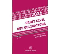 Annales Droit civil des obligations 2026 - Annick Batteur - Dalloz - broché - Scolaire / Universitaire