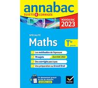 Annales du bac Annabac 2023 Maths Tle générale (spécialité)