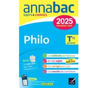 Annales du bac Annabac 2025 Philo Tle générale Sujets corrigés & méthodes de l'épreuve de philo - Sabrina Cerqueira - Hatier - broché - Scolaire / Universitaire