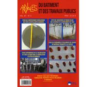 Annales Du Bâtiment Et Des Travaux Publics Volume 67 N° 2, Juillet 2015