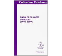 Annales du CAPES d'anglais (1971-1999)