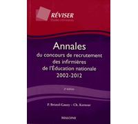 Annales Du Concours De Recrutement Des Infirmières De L'education Nationale 2002-2012