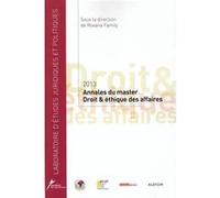 Annales Du Master Droit & Éthique Des Affaires