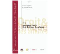 Annales Du Master Droit & Éthique Des Affaires