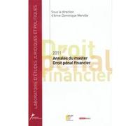 Annales du master droit pénal financier 2011