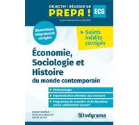 Annales Economie Sociologie et Histoire du monde contemporain Prépa ECG - Nicolas Danglade - Studyrama Eds - broché - Scolaire / Universitaire