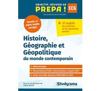 Annales Et Sujets Inédits D'histoire, Géographie Et Géopolitique Du Monde Contemporain