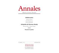 Annales. Histoire Sciences Sociales, n° 2/2021 - Méditerrané