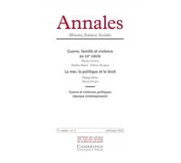 Annales. Histoire Sciences Sociales, n°2/2022
