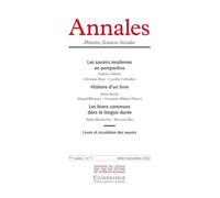 Annales. Histoire Sciences Sociales, n°3/2022