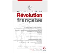 Annales historiques de la Révolution française Nº420 2/2025