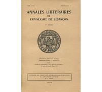 Annales littéraires de l'université de Besançon