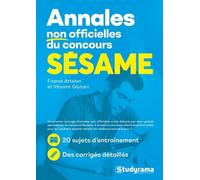 Annales Non Officielles Du Concours Sesame