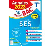 Annales Objectif BAC 2023 - Spécialité SES