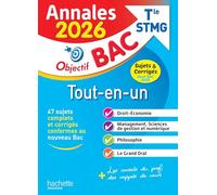 Stéphanie Di Costanzo – Annales Objectif BAC 2026 – Bac STMG Tout-en-un : sujets et corrigés – broché