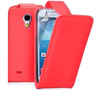 annaPrime Etui Coque Housse pour Samsung Galaxy S4 Mini, Etui Simili Cuir Couleur Rouge