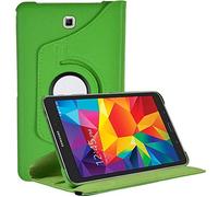 annaPrime Etui Coque Housse pour Samsung Galaxy Tab 4 8.0 SM-T330 T331 T335 T333, Etui Cuir PU Support Rotatif 360° Couleur Vert