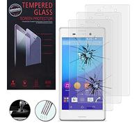 annaPrime Verre Trempé pour Sony Xperia M4 Aqua/ M4 Aqua Dual, [Lot de 3] Film Protection écran Anti cassé, Anti Rayures, sans Bulles, Ultra Résistant Couleur Transparent