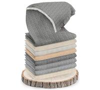 Annapurna Cashmere Écharpe de luxe en cachemire 100 % laine de cachemire, 68 cm x 190 cm, tissée à la main au Népal pour homme et femme, Gris foncé - Chevron Petit, taille unique