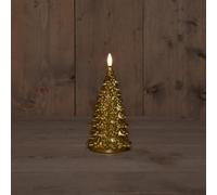 Anna's Collection B.O.T. 3D Wick Gold Christmas Tree Wax 9,5 x 20 cm