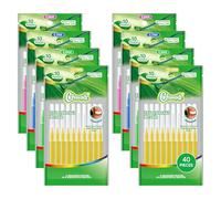 Annauiy 80 Pcs Brossettes Interdentaire,Différents Diamètres 0,6/0,7/0,8/1,0mm,Nettoyage Facile Des Espaces Interdentaires