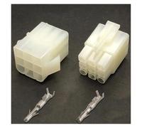 ANNBCDL 1 Jeu de connecteurs Automobiles 6.2mm mâle Femelle, Prise d'accueil, Gaine câble(9p,5sets)