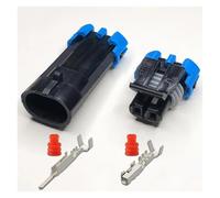 ANNBCDL 1 Jeu de fiches capteur température for berline, connecteur Valve d'accélérateur à 2/3/4/5/6/8/10 Broches, mâle et Femelle, Gaine Prise étanche(2p,5sets)