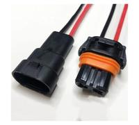ANNBCDL 1 Jeu de Prises Phare Voiture 2.8mm, connecteur Ballast 9005/9006 H8/h9/h11 2p, Prise Faisceau, Longueur Fil 15cm(9006 Strip Line,1sets)