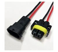 ANNBCDL 1 Jeu de Prises Phare Voiture 2.8mm, connecteur Ballast 9005/9006 H8/h9/h11 2p, Prise Faisceau, Longueur Fil 15cm(H8-11 Strip Line,5sets)