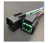 ANNBCDL 1 Jeu de Prises Voiture 2.2mm, 4/6/8/10/12 Trous, Faisceau capteur ABS, connecteur scellé, Longueur Fil 15cm(6p Strip Line,5sets)