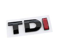 ANNBCDL Badge de coffre voiture avec Logo noir ABS 3d TDI, emblème Compatible Golf 4 5 6, accessoires autocollants(Black TDI)