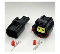 ANNBCDL Capteur de température d'eau mâle et Femelle, 1 Ensemble/5 Ensembles, 2 Broches, Prise inductive .8mm, connecteur Voiture étanche(2P Black,1 Set)