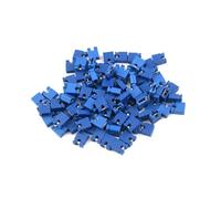 ANNBCDL Capuchon de cavalier fil 100 MM, Type ouvert, capuchon court-Circuit, bloc d'en-tête broche, connecteur Circuit imprimé, Terminal, 2.54 pièces(Blauw)