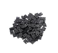 ANNBCDL Capuchon de cavalier fil 100 MM, Type ouvert, capuchon court-Circuit, bloc d'en-tête broche, connecteur Circuit imprimé, Terminal, 2.54 pièces(Black)