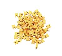 ANNBCDL Capuchon de cavalier fil 100 MM, Type ouvert, capuchon court-Circuit, bloc d'en-tête broche, connecteur Circuit imprimé, Terminal, 2.54 pièces(Yellow)