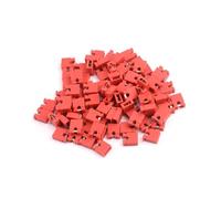 ANNBCDL Capuchon de cavalier fil 100 MM, Type ouvert, capuchon court-Circuit, bloc d'en-tête broche, connecteur Circuit imprimé, Terminal, 2.54 pièces(Rot)