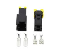 ANNBCDL Connecteur Automobile noir étanche, 2 broches, 9.5mm, mâle femelle, courant élevé, 7122-4123-30/7123-4123-30(Size:5 Sets)
